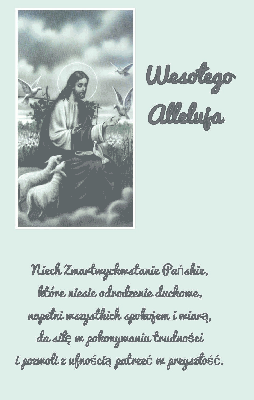 Błękitna kartka z życzeniami